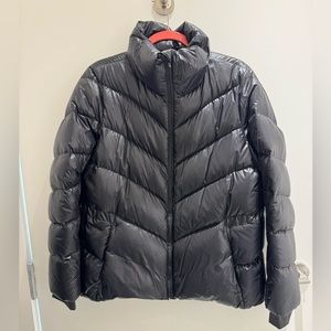 Athleta Black Lightweight Puffer Jacket size M